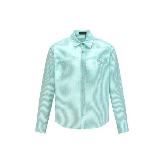 Louis Vuitton striped cotton button-down long-sleeved shirt